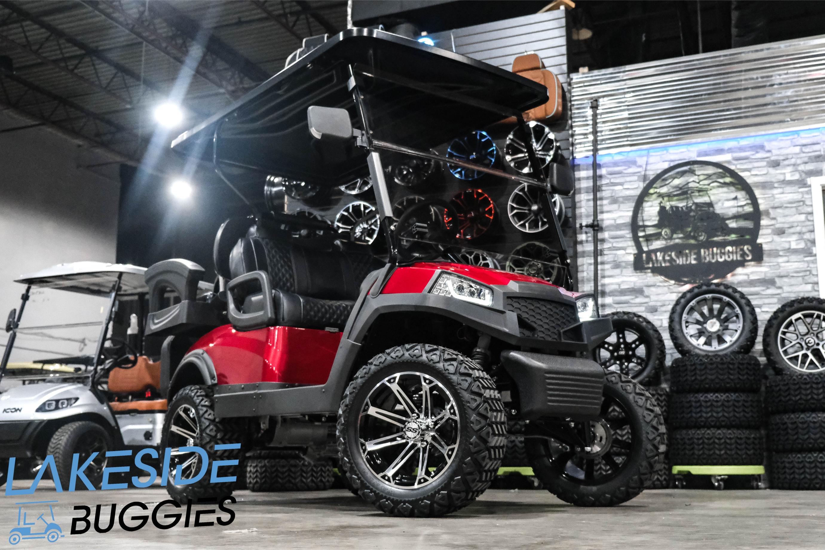 2024 Kodiak EV Apex Red 4 Passenger Lithium Golf Cart | Oceanside