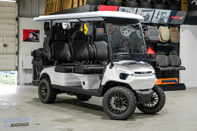 2025 Vibe EV - FLEX 6 - Lifted Golf Cart White Metallic