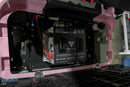 Black lithium battery.