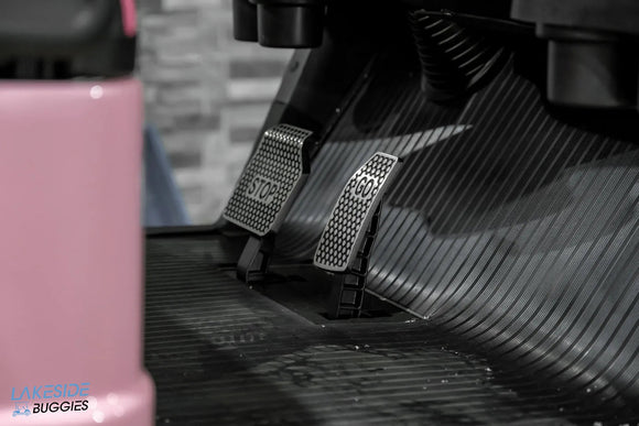 Golf cart pedals.