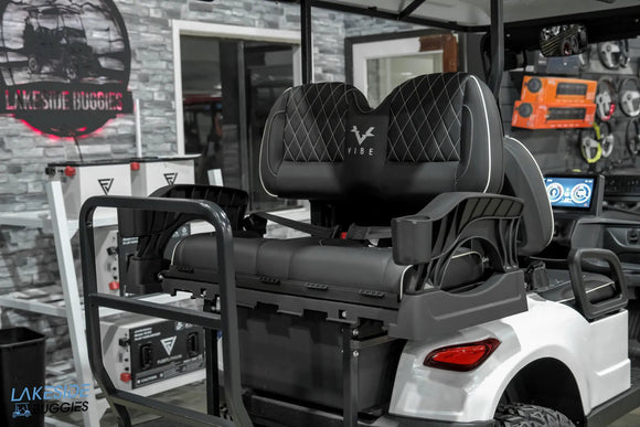 Golf cart rear seat.