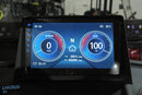 Digital vehicle dashboard display.