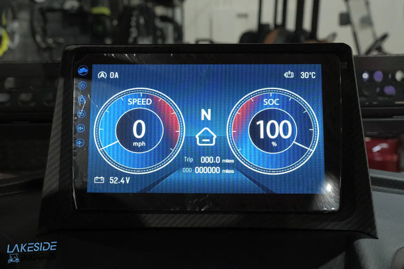 Digital vehicle dashboard display.