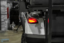 Illuminated golf cart taillight.
