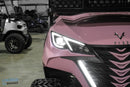 Pink Vibe golf cart.