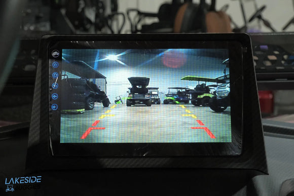 Rearview camera display.