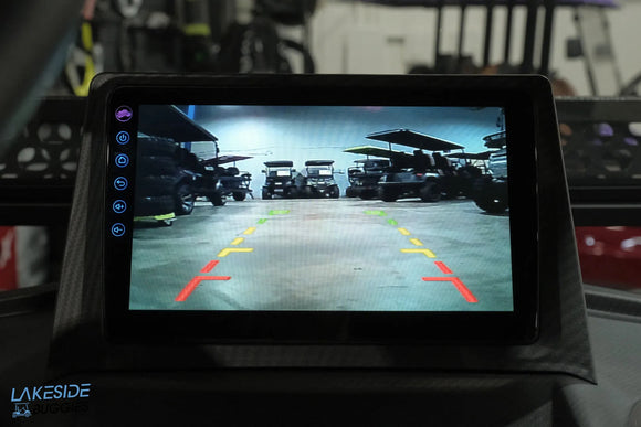 Backup camera display.
