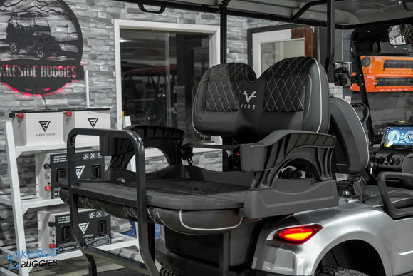 Golf cart rear seat.