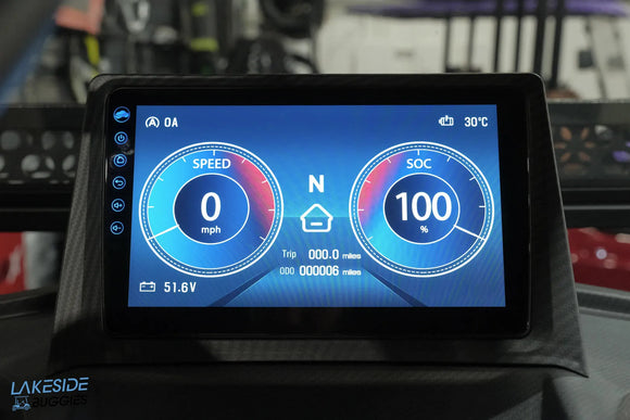Digital vehicle dashboard display.