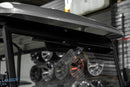 Gray golf cart roof.