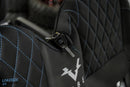 Black gaming chair with keys.