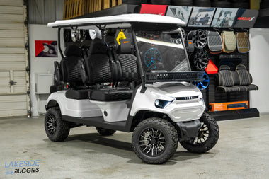 2025 Vibe EV - FLEX 4F - Lifted Golf Cart Arctic White