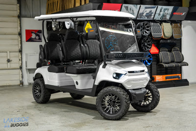 2025 Vibe EV - FLEX 4F - Lifted Golf Cart Arctic White
