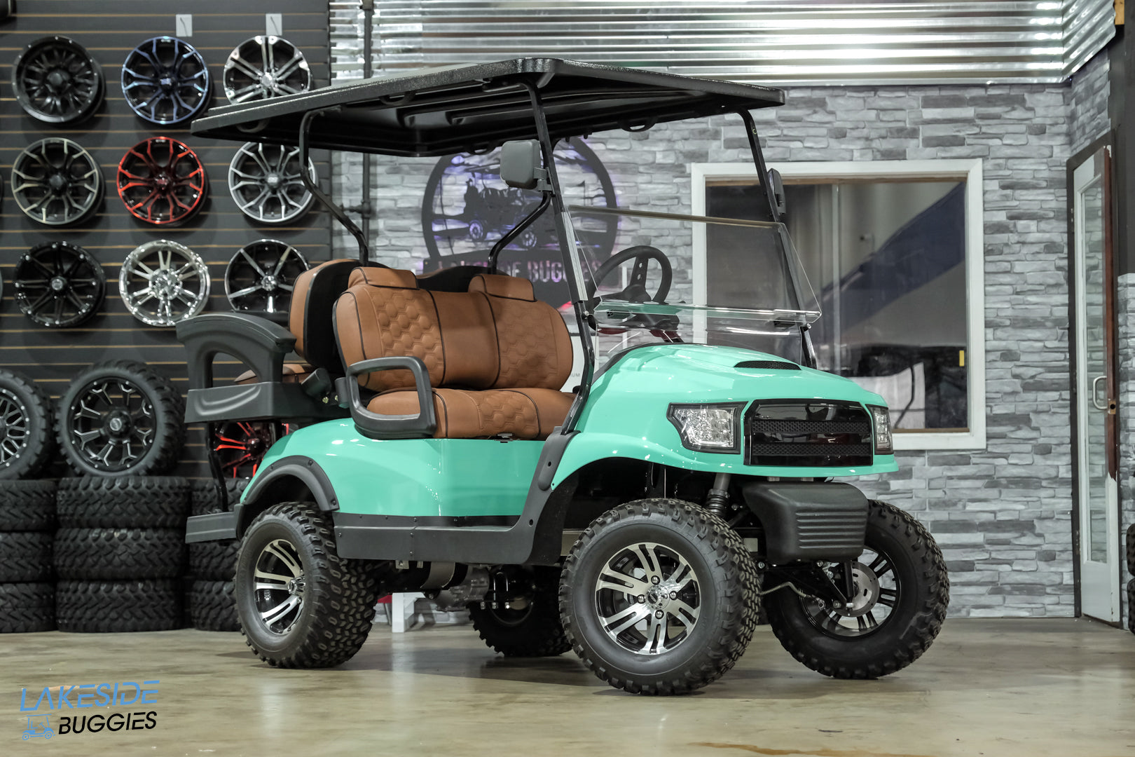 2024 Kodiak Defender Teal  Lifted  4 Passenger Golf Cart PN# 4C9KSB1D6PG647223