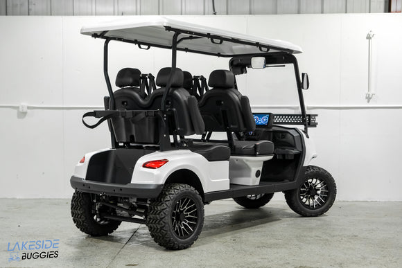 2025 Vibe EV - FLEX 4F - Lifted Golf Cart Arctic White