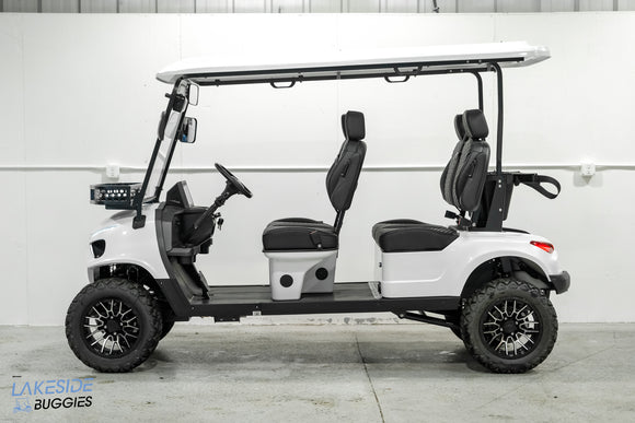 2025 Vibe EV - FLEX 4F - Lifted Golf Cart Arctic White