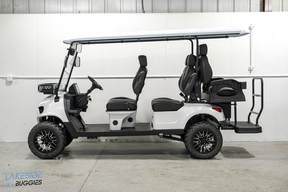2025 Vibe EV - FLEX 6 - Lifted Golf Cart White Metallic