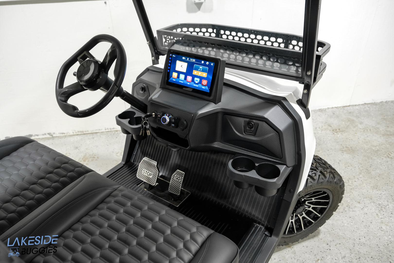 2025 Vibe EV - FLEX 6P Charcoal Grey Metallic Golf Cart Street