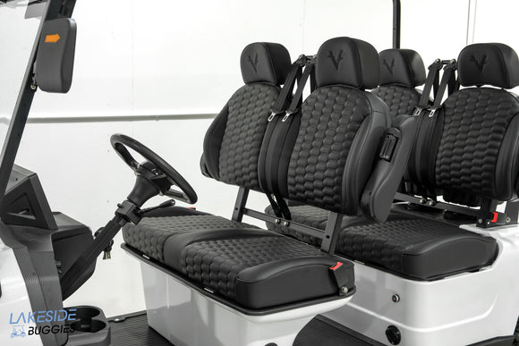 2025 Vibe EV - FLEX 4F - Lifted Golf Cart Arctic White