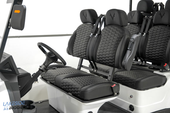 2025 Vibe EV - FLEX 6 - Lifted Golf Cart White Metallic