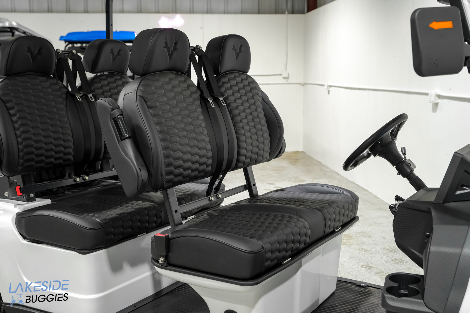 2025 Vibe EV - FLEX 4F - Lifted Golf Cart Arctic White