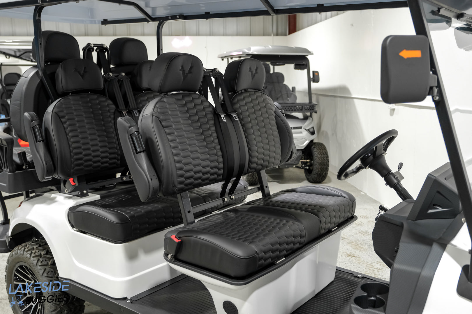 2025 Vibe EV - FLEX 6 - Lifted Golf Cart White Metallic