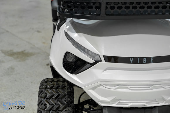 2025 Vibe EV - FLEX 4F - Lifted Golf Cart Arctic White