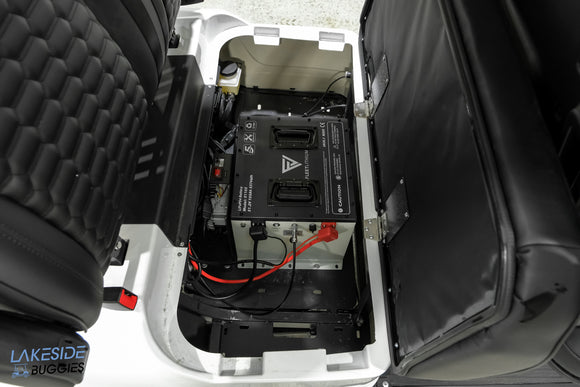 2025 Vibe EV - FLEX 4F - Lifted Golf Cart Arctic White