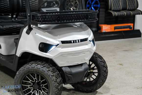 2025 Vibe EV - FLEX 6 - Lifted Golf Cart White Metallic
